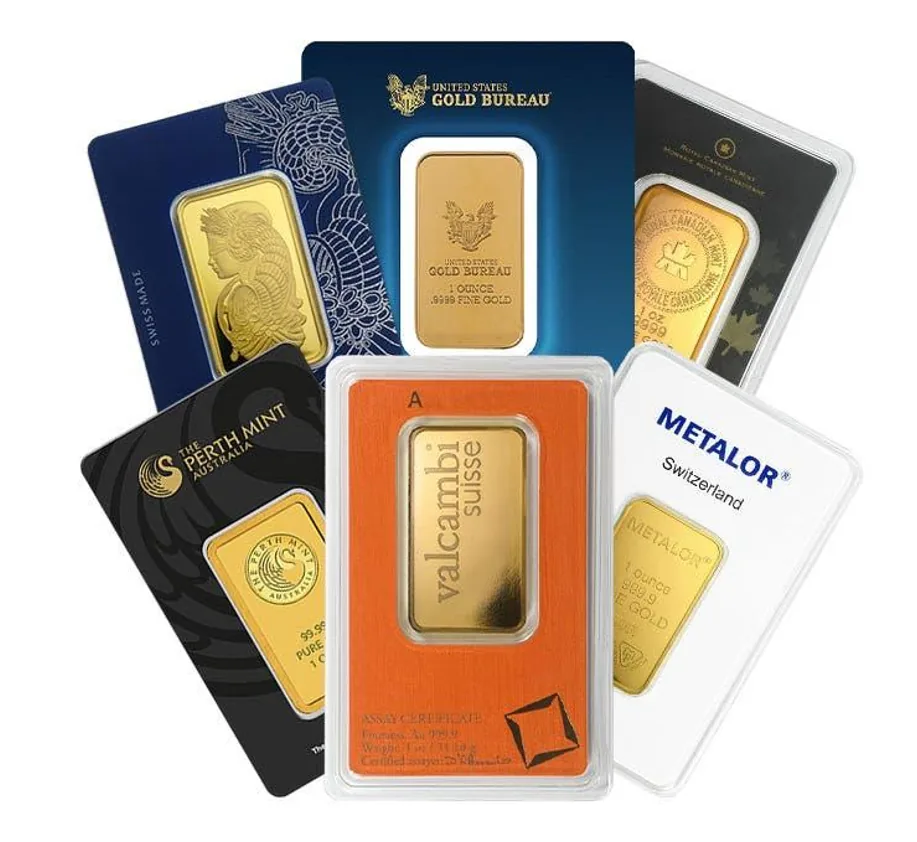 Gold bullion bars