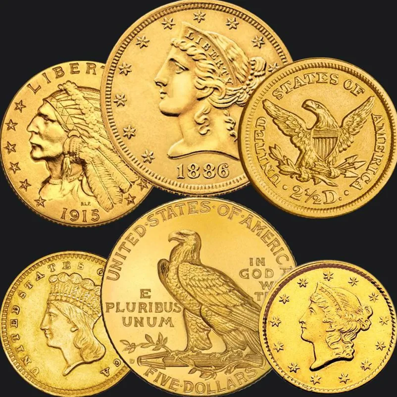 US gold coins collection
